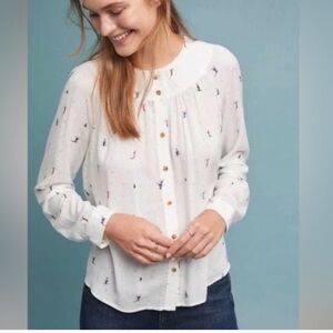 Anthropologie 23 Conversations Skier Blouse